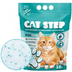 0Наполнитель впитывающий силикагелевый CAT STEP Arctic Breeze, 3,8 л