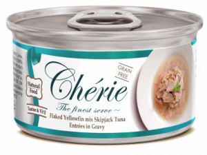 Pettric консервы для кошек Cherie Тунец в подливе 80г