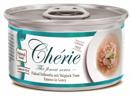Pettric консервы для кошек Cherie Тунец в подливе 80г