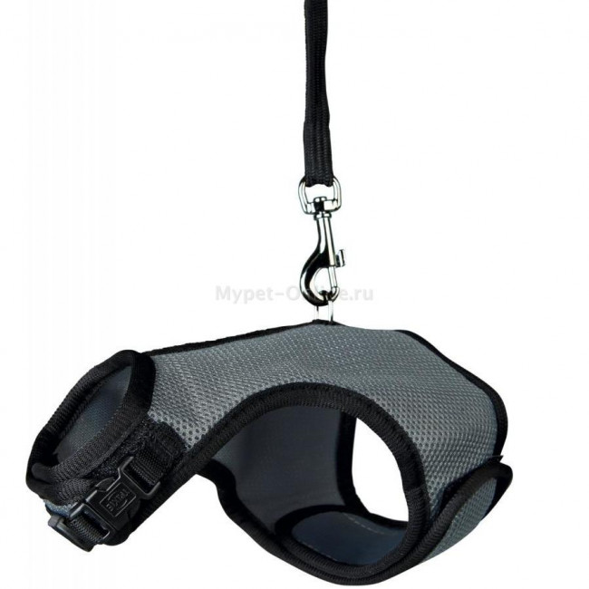 Шлейка-жилетка Trixie Soft Harness L для кролика 25 - 32 см, 1.20 м