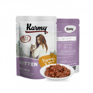 KARMY KITTEN влажный корм для котят курица в желе 80гр