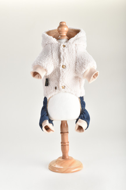 Костюм трикотаж Royal Pet "Барашек" с джинсами 2XL, спинка 38см, об.гр. 62см, об.ш. 43см