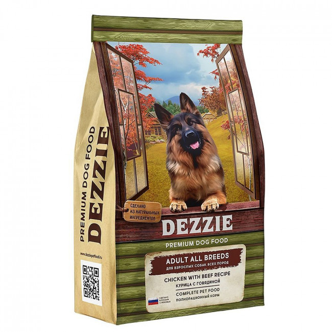 DEZZIE ADULT DOG ALL BREEDS сухой корм д/собак всех пород 3 кг. курица/говядина