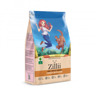 ZILLII Adult Dog сухой корм для взрослых собак всех пород Индейка с ягнёнком 800 гр