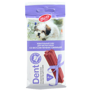 Лакомство TITBIT Жевательный снек DENT со вкусом печени говяжьей для собак мелких пород, 40 г