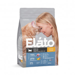 Elato Holistic Adult Cat Neutered / Indoor & Low-Active Cat Сухой корм для стерилизованных и малоактивных кошек, 300г