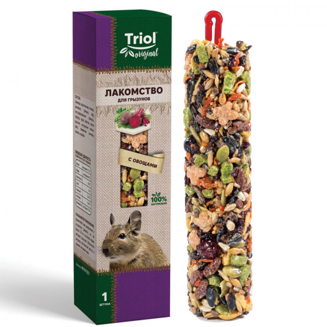 Лакомство для грызунов Triol Original С овощами, 110 г