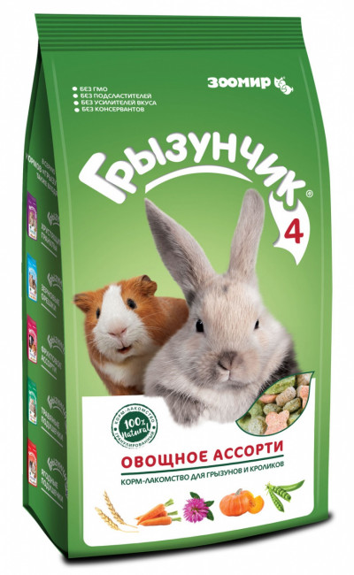 Грызунчик-4 овощное ассорти 200гр.