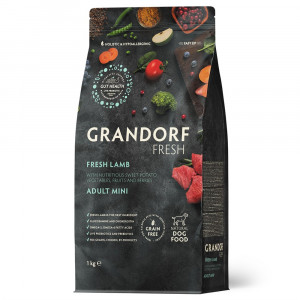 GRANDORF Fresh DOG MINI суой корм для собак мелких пород, свежее мясо ягнёнка с бататом 1 кг