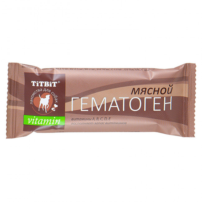 TiTBiT   Гематоген мясной vitamin для собак, 35г