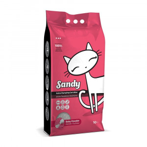 Наполнитель Sandy Baby Powder комкующийся с ароматом детской присыпки 10кг