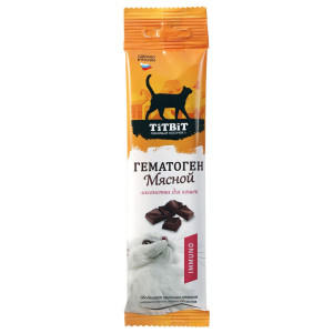 Лакомство TiTBiT Гематоген мясной immuno для кошек 30 г