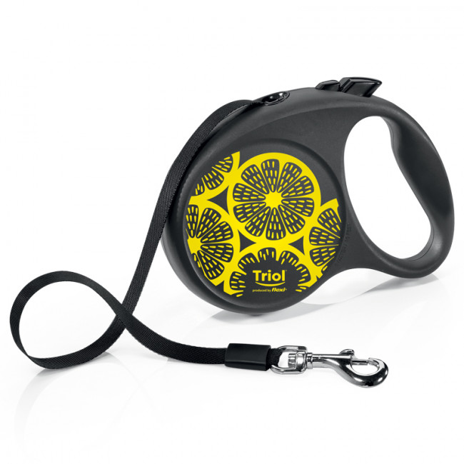 Поводок-рулетка для собак Flexi Joy Lemon L 5м до 50кг, лента