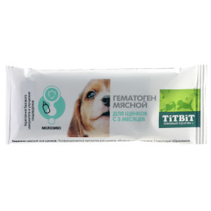 TiTBiT   Гематоген мясной для щенков, 35г