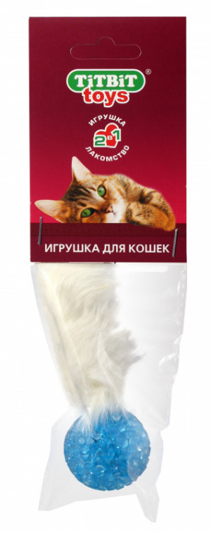 Игрушка  д\кош. TITBIT "Хвост кроличий" мягк.уп. 0083