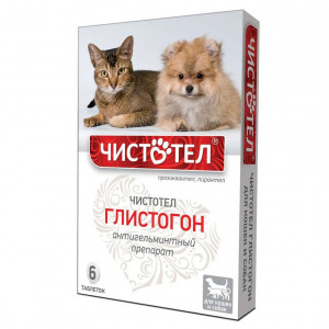 Таблетки антигельминтные для собак и кошек Чистотел, 6 шт