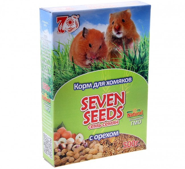 Seven Seeds Корм для хомяков с орехом 500 гр