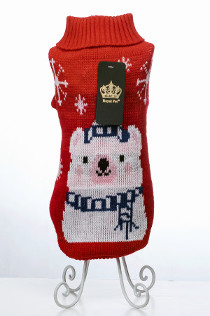 Свитер для собак Royal Pet "Мишка" Красный S 25/42/32 см