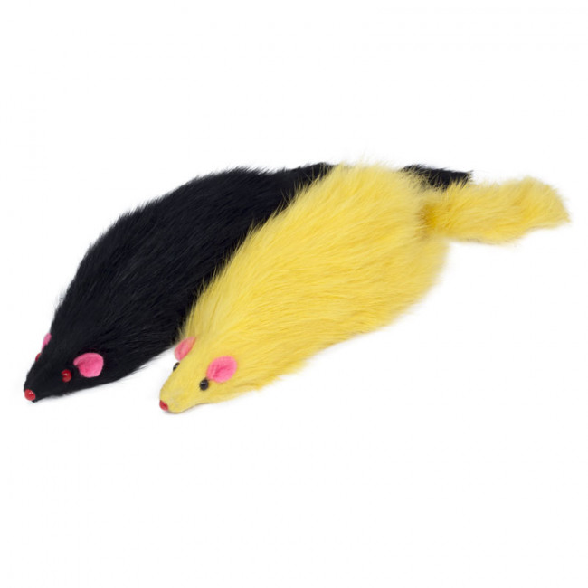 Игрушка для кошек "Мышь цветная", 130-140мм, Triol