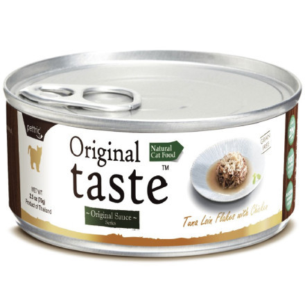 Pettric консервы для кошек Original Taste/ Тунец с курицей в соусе 70г