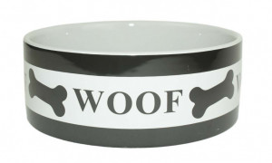 Миска для кошек керамическая "Косточки" №2 0,79л, DOGMAN