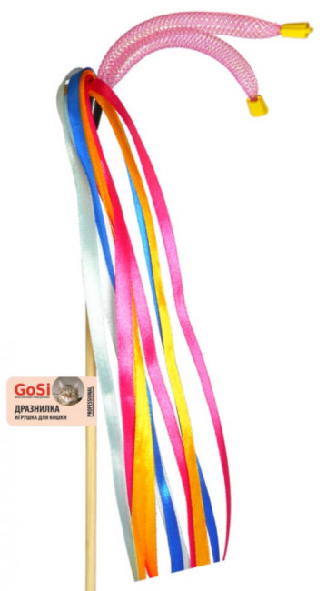 Игрушка GOSi Махалка для кошек "Лента и Трубочки" 50 см
