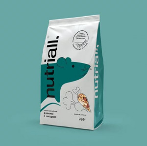 Nutriall Полнорационный корм для крыс с овощами   900гр