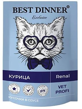 Best Dinner Exclusive Vet Profi Renal Intestinal кусочки в соусе с Курицей 85г