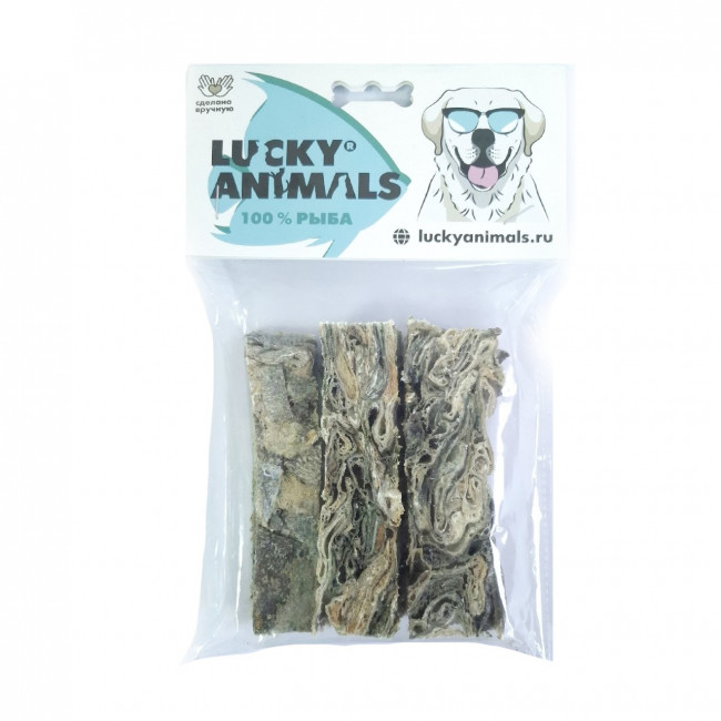Лакомство Lucky Animals для собак "Рыбные палочки" 3 шт