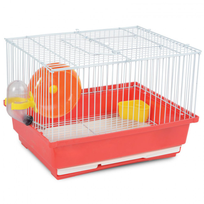 Клетка YD114 для мелких животных, эмаль, терракотовая, 300*230*210мм, Triol