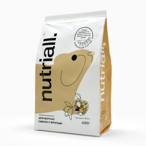 Nutriall полнорационный корм для морских свинок с фруктами   400гр
