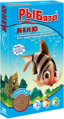ЗооМир - РЫБята Меню универсальный гранулы + сюрприз