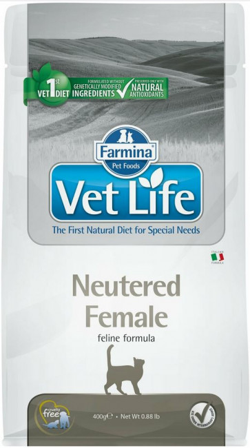 Farmina Vet Life Cat Neutered Female ветеринарный диетический сухой корм для взрослых стерилизованных кошек