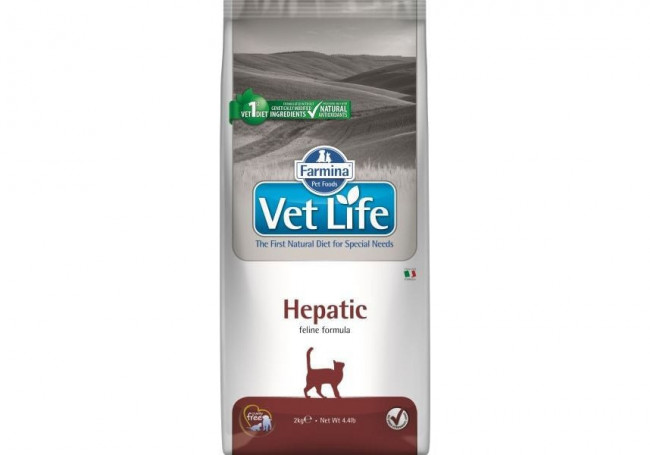 Farmina Vet Life Cat Hepatic сухой корм для взрослых кошек при заболевании печени - 2 кг