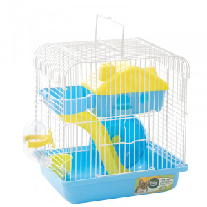 Клетка YD257B для мелких животных, эмаль, голубая, 225*170*250мм, Triol