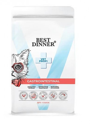 Best Dinner Vet Profi Gastrointestinal Сухой диетический корм для кошек при нарушениях пищеварения, 7кг