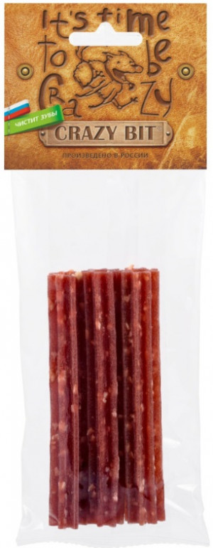 TITBIT Crazy Dog Мясные трубочки с уткой для средних собак, 60 г
