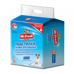 Подстилки Mr.Fresh Expert Regular, размер 60*60 см, 24шт