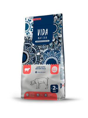 Сухой корм VIDA NATIVA для взрослых собак средних и крупных пород из ягненка с бурым рисом 2 кг