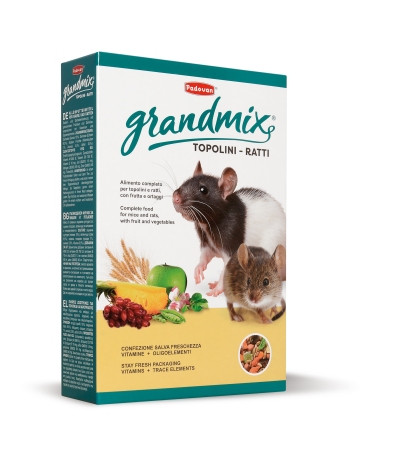 PADOVAN корм GRANDMIX TOPOLINE E RATTI комплексный для взрослых мышей и крыс 400г