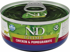 Консервы FARMINA N&D CAT PRIME CHICKEN, POMEGRANATE для взрослых кошек с курицей и гранатом - 70 го