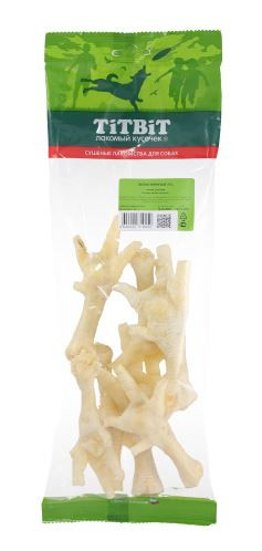 TITBIT. Лакомство для собак. Лапки куриные XXL. мягкая упаковка, 95 г, 6шт
