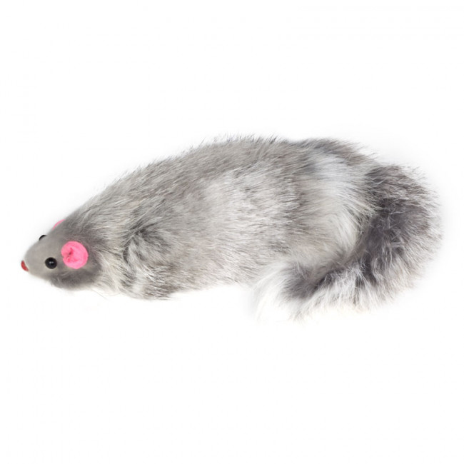 Игрушка для кошек "Мышь серая", 130-140мм, Triol