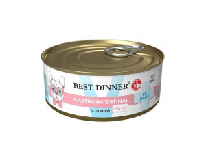 Best Dinner консервы для собак GastroIntestinal Exclusive Vet Profi  Low Fat "С птицей" 100гр