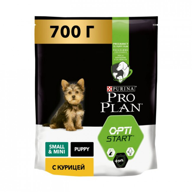 Pro Plan Opti Start сухой корм для щенков мелких пород с курицей 700 г