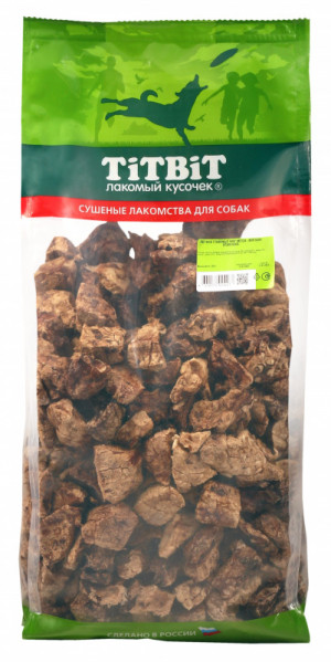 TiTBiT Лакомство для собак Легкое говяжье MEGA, мягкая упаковка, 500 г