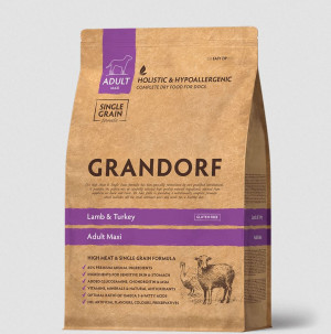 GRANDORF DOG Сухой корм для собак крупных пород с ягнёнком и индейкой, 10 кг.