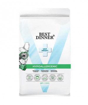 Best Dinner Vet Profi Hipoallergenic Сухой диетический корм для собак при аллергии, 2кг