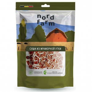 NORD FARM Лакомство для собак "Суши из мраморной утки" - 90 гр
