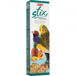 PADOVAN STIX TROPICAL Палочки для волнистых попугаев и экзотических птиц c тропическими фруктами 80 гр